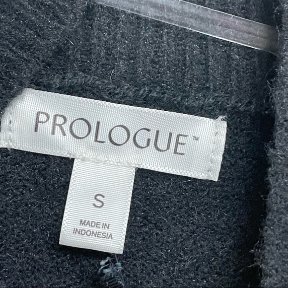 NWT Prologue  Black Wool Blend Mock Turtleneck Sweater Size Small - Picture 5 of 9